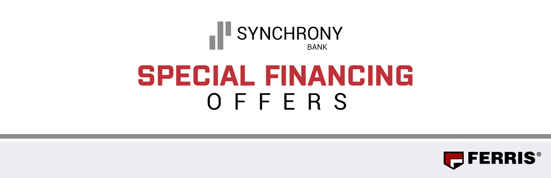 Ferris: Synchrony Bank Special Financing Offers